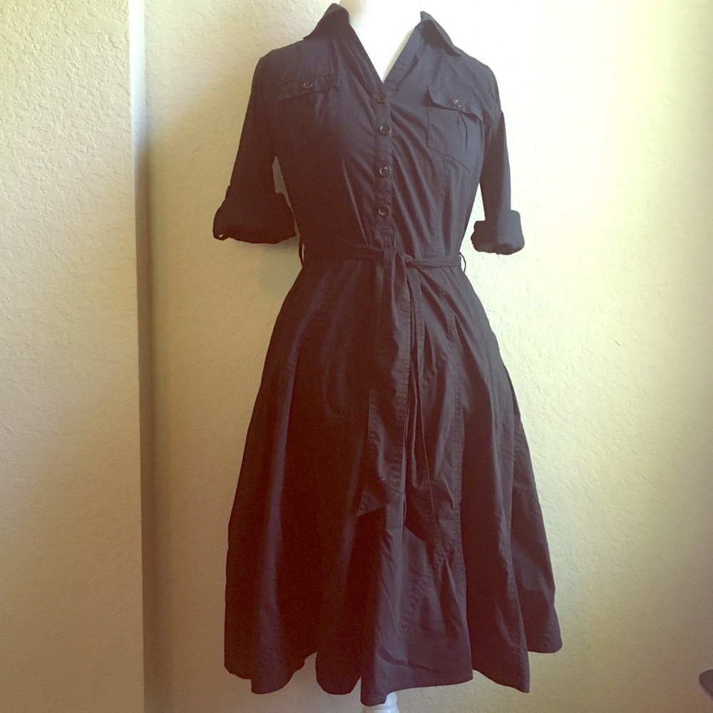 BR Black Shirtdress